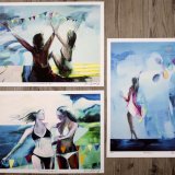 posters-prints, giclee-print, colorful, figurative, graphical, landscape, pop, portraiture, bodies, everyday life, moods, seasons, beige, blue, green, ink, paper, beach, interior, interior-design, modern, modern-art, posters, summer, sun, women, Buy original high quality art. Paintings, drawings, limited edition prints & posters by talented artists.