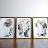 posters-prints, giclee-print, aesthetic, figurative, monochrome, bodies, botany, sexuality, black, white, ink, paper, beautiful, black-and-white, contemporary-art, danish, decorative, female, flowers, interior, interior-design, modern, modern-art, nordic, nude, plants, pretty, scandinavien, Buy original high quality art. Paintings, drawings, limited edition prints & posters by talented artists.