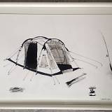 C.A.M.P.I.N.G 1 | Drawings | Thomas Dausell | Beauton Art Gallery drawings, family-friendly, figurative, illustrative, monochrome, everyday life, nature, black, white, paper, marker, black-and-white, natural, naturalism, outdoors, pop-art, realism, scenery, summer, Buy original high quality art. Paintings, drawings, limited edition prints & posters by talented artists.