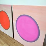 Choices II | Paintings | Rose Marie Brøgger | Beauton Art Gallery paintings, aesthetic, colorful, graphical, minimalistic, moods, nature, science, technology, grey, orange, pastel, pink, acrylic, cotton-canvas, abstract-forms, beautiful, contemporary-art, copenhagen, danish, decorative, design, fantasy, interior-design, modern, modern-art, outer-space, pretty, scandinavien, shapes, symbolic, symmetry, Buy original high quality art. Paintings, drawings, limited edition prints & posters by talented artists.