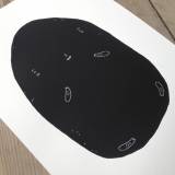 HAPPY SPOTFRAGMENTS. Silk screen print. 1 of 50. Numbered and signed. Part of the series "If only life was simple" art online, art online, talented artists, online art, beautiful illustrations and drawings, art prints, interior design inspiration