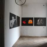 Daddy?! | Art-prints, Linocuts | Marta Banaszak | Beauton Art Gallery art-prints, linocuts, figurative, graphical, monochrome, pop, portraiture, bodies, people, science, technology, black, white, paper, black-and-white, celebrities, conceptual, contemporary-art, danish, design, interior, interior-design, modern, modern-art, nordic, pop-art, scandinavien, urban, Buy original high quality art. Paintings, drawings, limited edition prints & posters by talented artists.