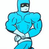 Hero | Art-prints, Gliceé | Mormor | Beauton Art Gallery art-prints, gliceé, family-friendly, illustrative, pop, cartoons, humor, people, blue, white, ink, paper, amusing, celebrities, danish, design, interior, interior-design, nordic, scandinavien, Buy original high quality art. Paintings, drawings, limited edition prints & posters by talented artists.