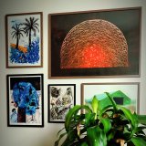posters-prints, linocuts, engravings, abstract, expressive, geometric, graphical, architecture, botany, patterns, black, red, ink, contemporary-art, interior, interior-design, modern, modern-art, Buy original high quality art. Paintings, drawings, limited edition prints & posters by talented artists.