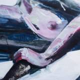 The supper -  limited edition fine art print by marck fink horse woman graphics ocean sea 