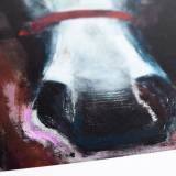 art-prints, gliceé, aesthetic, animals, family-friendly, livestock, brown, grey, white, ink, paper, expressionism, horses, men, Buy original high quality art. Paintings, drawings, limited edition prints & posters by talented artists.