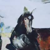 limited edition fine art print by marck fink horse woman graphics ocean sea 
