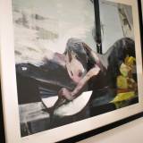 The supper -  limited edition fine art print by marck fink horse woman graphics ocean sea 