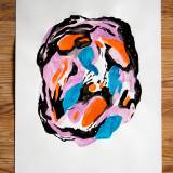 drawings, gouache-painting, watercolor-paintings, abstract, colorful, botany, movement, patterns, black, blue, orange, violet, paper, watercolor, abstract-forms, danish, decorative, design, interior, interior-design, nordic, scandinavien, vivid, Buy original high quality art. Paintings, drawings, limited edition prints & posters by talented artists.