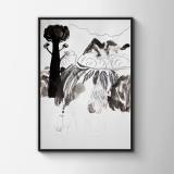 drawings, gouache, watercolors, figurative, geometric, landscape, portraiture, architecture, botany, nature, black, grey, white, artliner, gouache, ink, paper, watercolor, buildings, decorative, flowers, interior, interior-design, scenery, trees, Buy original high quality art. Paintings, drawings, limited edition prints & posters by talented artists.
