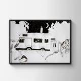 drawings, watercolors, aesthetic, figurative, landscape, monochrome, botany, nature, sky, black, white, artliner, ink, paper, watercolor, black-and-white, cars, decorative, interior, interior-design, scenery, trees, Buy original high quality art. Paintings, drawings, limited edition prints & posters by talented artists.