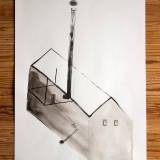 drawings, gouache, watercolors, geometric, monochrome, architecture, black, brown, grey, white, artliner, ink, paper, watercolor, architectural, beautiful, black-and-white, buildings, design, interior, interior-design, pretty, Buy original high quality art. Paintings, drawings, limited edition prints & posters by talented artists.