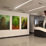 Agglomeration II | Paintings | Noemi Staniszewska | Beauton Art Gallery paintings, aesthetic, colorful, figurative, graphical, architecture, patterns, sky, technology, green, red, flax-canvas, oil, architectural, beautiful, buildings, cities, contemporary-art, cubism, detailed, interior, interior-design, modern, modern-art, Buy original high quality art. Paintings, drawings, limited edition prints & posters by talented artists.