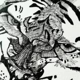 illustration. Expressive modern art. animals. talented artists, online art gallery.