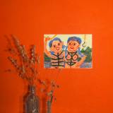 drawings, colorful, expressive, figurative, illustrative, portraiture, bodies, humor, moods, religion, sexuality, beige, green, grey, yellow, paper, oil, amusing, contemporary-art, erotic, female, feminist, games, girls, interior, interior-design, modern, modern-art, naive, sexual, women, Buy original high quality art. Paintings, drawings, limited edition prints & posters by talented artists.