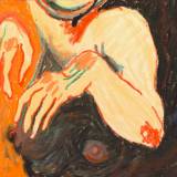 drawings, colorful, expressive, illustrative, portraiture, bodies, moods, beige, blue, brown, yellow, paper, oil, fantasy, female, nightlife, vibrant, Buy original high quality art. Paintings, drawings, limited edition prints & posters by talented artists.