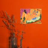 drawings, colorful, figurative, illustrative, bodies, humor, moods, religion, sexuality, beige, green, purple, paper, oil, amusing, contemporary-art, danish, erotic, female, feminist, interior, interior-design, modern, modern-art, nordic, nude, scandinavien, weird, Buy original high quality art. Paintings, drawings, limited edition prints & posters by talented artists.