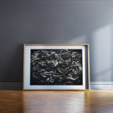 art-prints, engravings, abstract, aesthetic, monochrome, movement, patterns, black, grey, white, ink, paper, abstract-forms, autumn, danish, decorative, design, interior, interior-design, nordic, scandinavien, Buy original high quality art. Paintings, drawings, limited edition prints & posters by talented artists.
