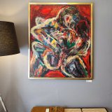 paintings, abstract, colorful, expressive, figurative, bodies, botany, movement, nature, patterns, people, black, red, yellow, flax-canvas, oil, beautiful, contemporary-art, decorative, design, interior, interior-design, modern, modern-art, Buy original high quality art. Paintings, drawings, limited edition prints & posters by talented artists.