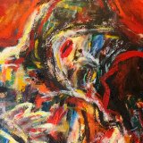 paintings, abstract, colorful, expressive, figurative, bodies, botany, movement, nature, patterns, people, black, red, yellow, flax-canvas, oil, beautiful, contemporary-art, decorative, design, interior, interior-design, modern, modern-art, Buy original high quality art. Paintings, drawings, limited edition prints & posters by talented artists.