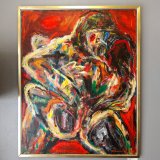 paintings, abstract, colorful, expressive, figurative, bodies, botany, movement, nature, patterns, people, black, red, yellow, flax-canvas, oil, beautiful, contemporary-art, decorative, design, interior, interior-design, modern, modern-art, Buy original high quality art. Paintings, drawings, limited edition prints & posters by talented artists.