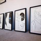 Untitled VIII | Drawings | Halfdan Pisket | Beauton Art Gallery drawings, figurative, graphical, illustrative, monochrome, cartoons, textiles, black, white, paper, marker, time, Buy original high quality art. Paintings, drawings, limited edition prints & posters by talented artists.