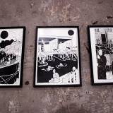 drawings, graphical, illustrative, monochrome, portraiture, architecture, oceans, sailing, transportation, black, white, paper, marker, black-and-white, boats, buildings, decorative, interior-design, vessels, Buy original high quality art. Paintings, drawings, limited edition prints & posters by talented artists.