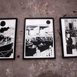 drawings, graphical, illustrative, monochrome, portraiture, architecture, oceans, sailing, transportation, black, white, paper, marker, black-and-white, boats, buildings, decorative, interior-design, vessels, Buy original high quality art. Paintings, drawings, limited edition prints & posters by talented artists.