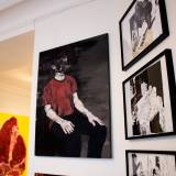 Original drawing by Halfdan Pisket - Beauton Art Gallery - Paintings, drawings, illustraions and art photography. sex mand woman boy looking bed black white strong and expressive art illustrations and drawings, talented Danish illustrator, cartoonist, faverige