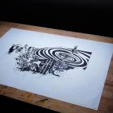 Untitled IV | Drawings | Ola Juliussen | Beauton Art Gallery drawings, abstract, expressive, geometric, illustrative, monochrome, architecture, botany, movement, patterns, black, white, ink, paper, marker, abstract-forms, architectural, black-and-white, buildings, contemporary-art, danish, decorative, design, flowers, interior, interior-design, modern, modern-art, nordic, scandinavien, street-art, Buy original high quality art. Paintings, drawings, limited edition prints & posters by talented artists.