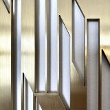 sculptures, abstract, aesthetic, geometric, monochrome, architecture, patterns, brown, gold, metal, abstract-forms, architectural, beautiful, contemporary-art, decorative, design, symmetry, vertical, Buy original high quality art. Paintings, drawings, limited edition prints & posters by talented artists.