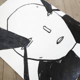 Things i see when I close my eyes #1 - 30 x 42 cm. An original illustration by artist My Buemann. The illustration is not framed. strong and expressive art illustrations and drawings, talented Danish illustrator, cartoonist