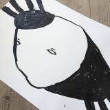 Things i see when I close my eyes #3 - 30 x 42 cm. An original illustration by artist My Buemann. The illustration is not framed. strong and expressive art illustrations and drawings, talented Danish illustrator, cartoonist