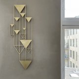 sculptures, abstract, aesthetic, geometric, graphical, minimalistic, architecture, gold, other-mediums, abstract-forms, architectural, beautiful, decorative, design, interior, interior-design, room, shapes, Buy original high quality art. Paintings, drawings, limited edition prints & posters by talented artists.