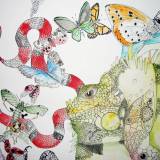 illustration. Expressive modern art. animals. talented artists, online art gallery. 