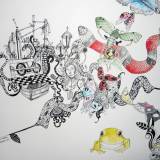 illustration. Expressive modern art. animals. talented artists, online art gallery. 