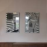 Khan Asad Pasha II - 70 x 100 cm. Limited edition linocut print by Marta Banaszak KHAN ASAD PASHA II linocut_exhibition