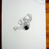 drawings, illustrative, pop, bodies, cartoons, humor, sport, black, white, paper, marker, amusing, comics, men, sketches, street-art, Buy original high quality art. Paintings, drawings, limited edition prints & posters by talented artists.