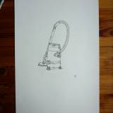 Gun Buster - 29,7 x 42 cm., A3. An original illustration by Rune Alexandersen.  The drawing is done on thick acid-free permanent paper. The drawing is not framed.