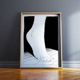 Foot | Posters, Giclee | Halfdan Pisket | Beauton Art Gallery posters, giclee, graphical, illustrative, monochrome, portraiture, bodies, sexuality, black, white, paper, black-and-white, contemporary-art, danish, design, erotic, interior, interior-design, modern, modern-art, nordic, posters, prints, scandinavien, sexual, Buy original high quality art. Paintings, drawings, limited edition prints & posters by talented artists.