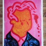 posters-prints, giclee-print, colorful, figurative, graphical, illustrative, bodies, cartoons, people, blue, pink, red, white, paper, amusing, danish, decorative, design, faces, interior, interior-design, modern, modern-art, nordic, posters, prints, scandinavien, Buy original high quality art. Paintings, drawings, limited edition prints & posters by talented artists.