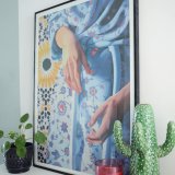 posters-prints, giclee-print, colorful, figurative, graphical, portraiture, bodies, patterns, religion, beige, blue, red, white, yellow, ink, paper, beautiful, contemporary-art, danish, decorative, design, female, flowers, interior, interior-design, love, natural, naturalism, nordic, romantic, scandinavien, vivid, women, Buy original high quality art. Paintings, drawings, limited edition prints & posters by talented artists.
