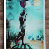 posters-prints, giclee-print, aesthetic, colorful, figurative, graphical, illustrative, landscape, portraiture, bodies, nature, oceans, people, sky, black, blue, green, turquoise, yellow, ink, paper, beach, beautiful, danish, decorative, design, interior, interior-design, modern, nordic, posters, pretty, scandinavien, summer, Buy original high quality art. Paintings, drawings, limited edition prints & posters by talented artists.