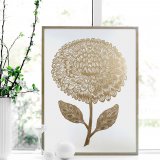 posters-prints, linocuts, aesthetic, figurative, graphical, monochrome, still-life, botany, nature, patterns, gold, green, acrylic, paper, beautiful, danish, design, flowers, interior, interior-design, modern, modern-art, nordic, posters, pretty, prints, scandinavien, Buy original high quality art. Paintings, drawings, limited edition prints & posters by talented artists.