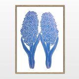 posters-prints, linocuts, aesthetic, figurative, graphical, illustrative, minimalistic, still-life, botany, nature, patterns, blue, white, acrylic, paper, beautiful, copenhagen, danish, decorative, design, flowers, interior, interior-design, nordic, plants, posters, scandinavien, Buy original high quality art. Paintings, drawings, limited edition prints & posters by talented artists.