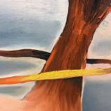 paintings, abstract, landscape, surrealistic, movement, nature, sky, blue, grey, orange, pink, flax-canvas, oil, abstract-forms, atmosphere, contemporary-art, decorative, design, interior, interior-design, modern, modern-art, nordic, scandinavien, scenery, shapes, Buy original high quality art. Paintings, drawings, limited edition prints & posters by talented artists.
