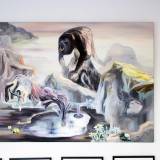 paintings, animal, landscape, surrealistic, animals, botany, nature, sky, wildlife, grey, red, yellow, cotton-canvas, oil, atmosphere, beautiful, contemporary-art, danish, decorative, design, detailed, flowers, horizontal, interior, interior-design, modern, modern-art, mountains, nordic, pretty, scandinavien, scenery, wild-animals, Buy original high quality art. Paintings, drawings, limited edition prints & posters by talented artists.