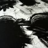 art-prints, engravings, abstract, graphical, monochrome, movement, patterns, black, grey, white, ink, paper, abstract-forms, atmosphere, black-and-white, conceptual, danish, decorative, design, interior, interior-design, nordic, scandinavien, Buy original high quality art. Paintings, drawings, limited edition prints & posters by talented artists.