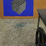 MAGNETIC CUBE linocut_printing process