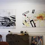 paintings, collages, abstract, geometric, graphical, architecture, beige, black, grey, white, acrylic, marker, abstract-forms, architectural, buildings, design, interior, interior-design, Buy original high quality art. Paintings, drawings, limited edition prints & posters by talented artists.